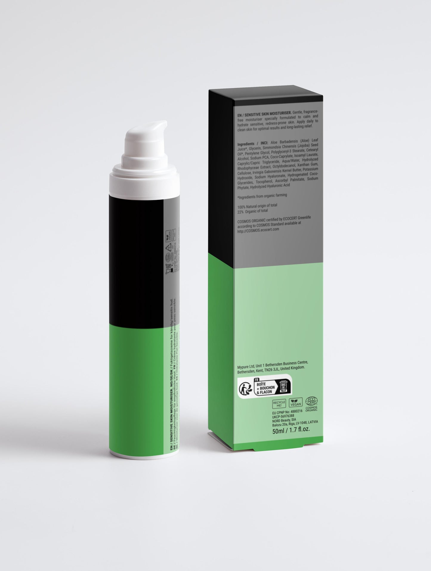 Crema Hidratante Piel Sensible Sin Fragancia - Textura Ligera Calmante