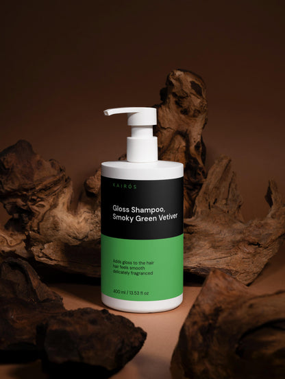 Champú Brillo Intenso Vetiver Ahumado y Verde - Luminosidad Radiante